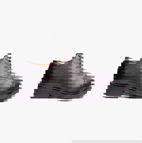 Grafters MORGAN XM620A Unisex Leather Oxford Shoes Black