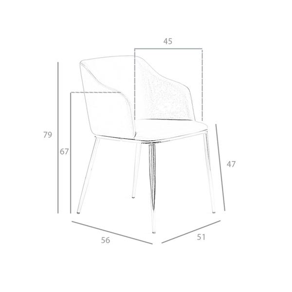 Angel Cerdá Brown Leatherette Chair 4022