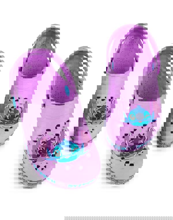 Disney Girls Purple Stitch Clogs