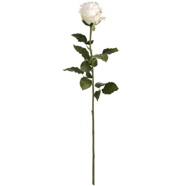 Hill Interiors Artificial Traditional Rose - White - 