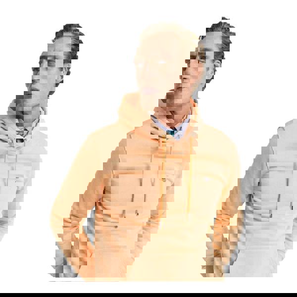 Gant Mens Shield Regular Hoodie - Orange - 