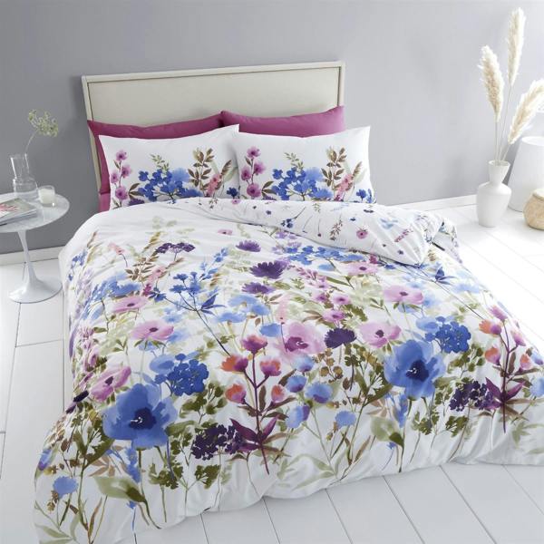 Countryside Floral P/Blue Duvet Cover Set