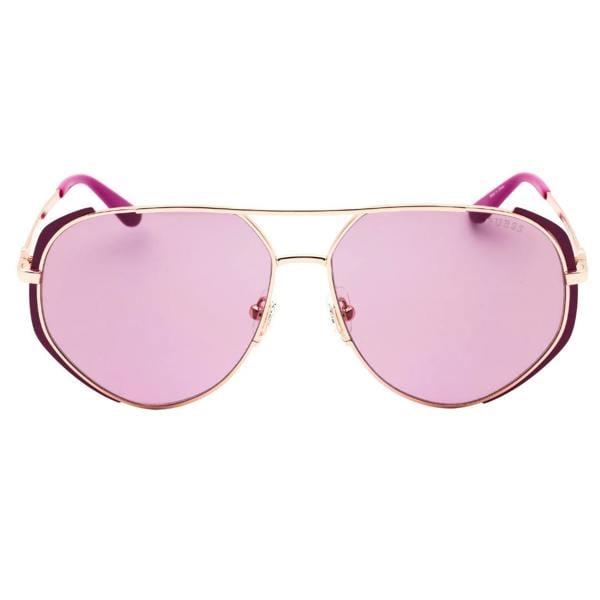 Guess GU00219 82Y Matte Purple / Shiny Rose Gold Sunglasses Female 59X13X140 One Size