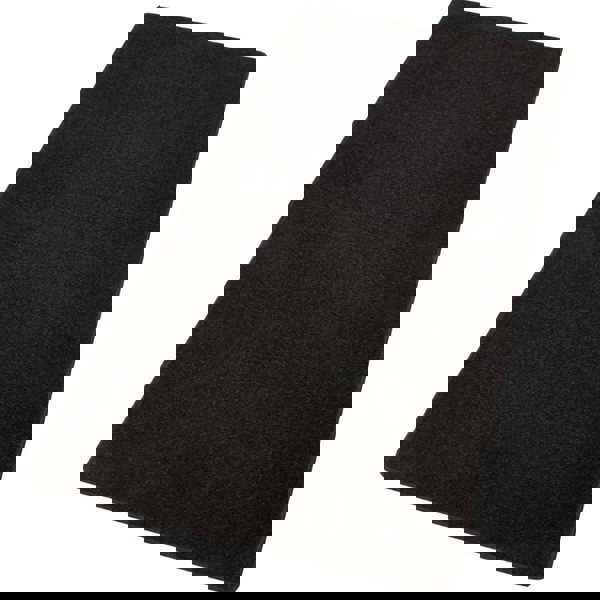 Modern Plain Black Rug – Soft Short Pile