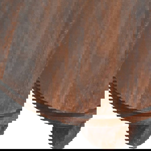 Artisan Furniture Solid Wood California Walnut Central Table with Ball Feet