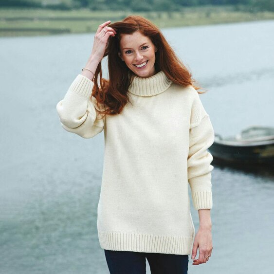 Scotts of Stow Merino Wool English-Made Traditional Submariner Sweater