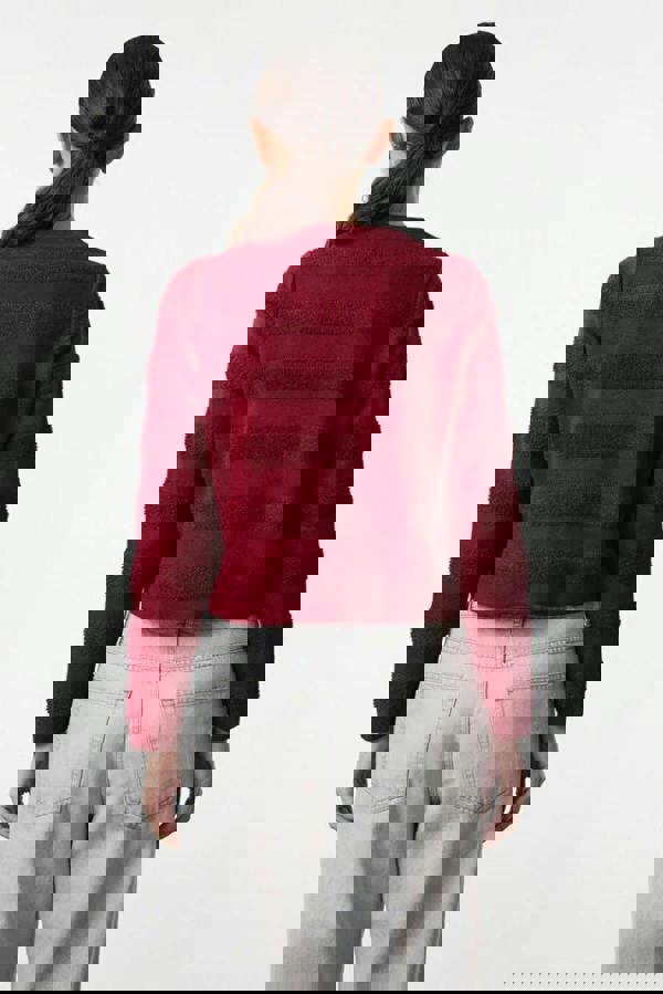 WOVCOR Crew Neck Knit Cardigan