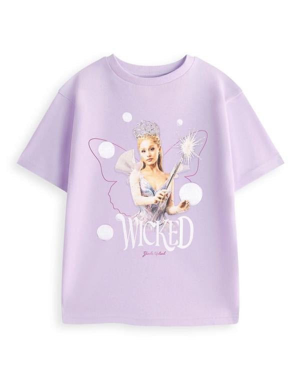 Wicked Girls Purple Butterfly Short Sleeved T-Shirt
