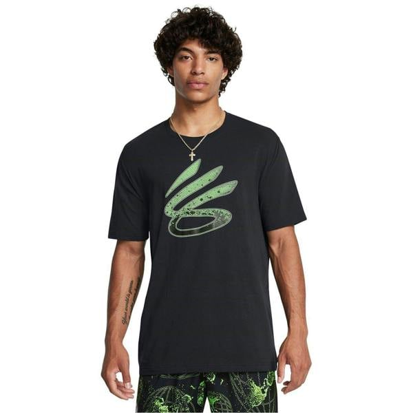 Under Armour Mens Trend Stephen Curry Logo T-Shirt - Black/Green - 