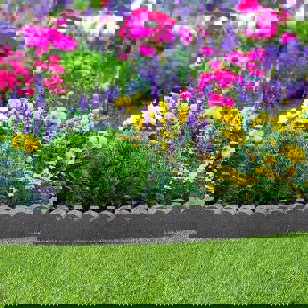 scallop garden border grey