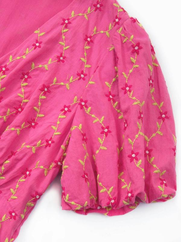 Kite Womens Organic Lydlinch Embroidered Dress Fleur De Vigne