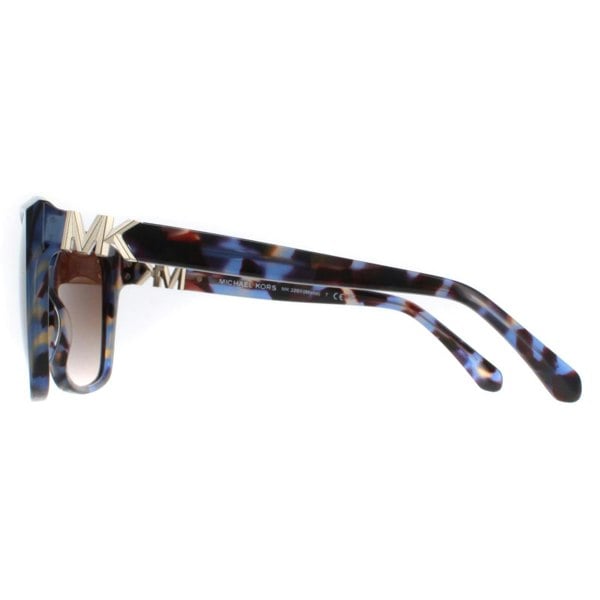 Michael Kors Sunglasses MK2201 Malia 395213 Bright Blue Tortoise Brown Gradient