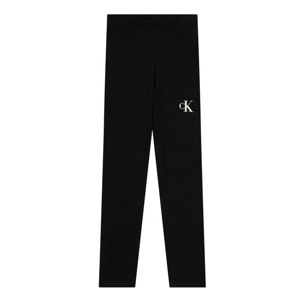 Calvin Klein Girls Jeans Logo Skinny Leggings - Black - 