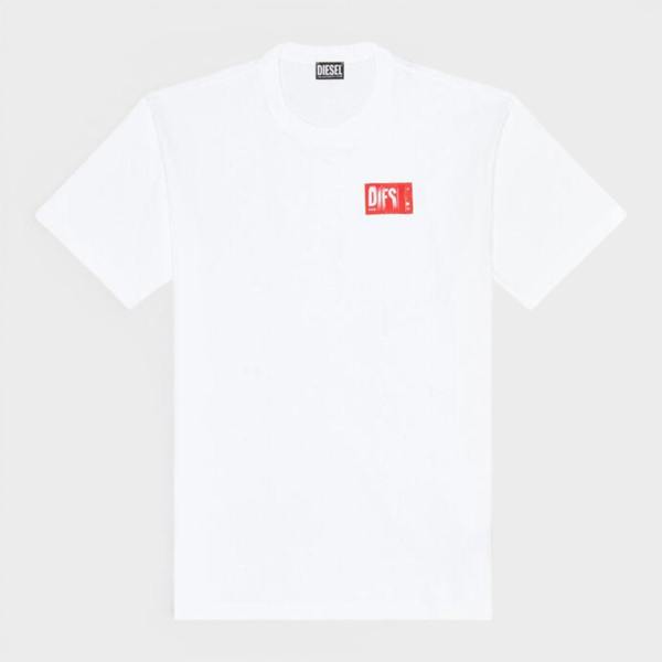 Diesel T-NLABEL T-Shirt Red White