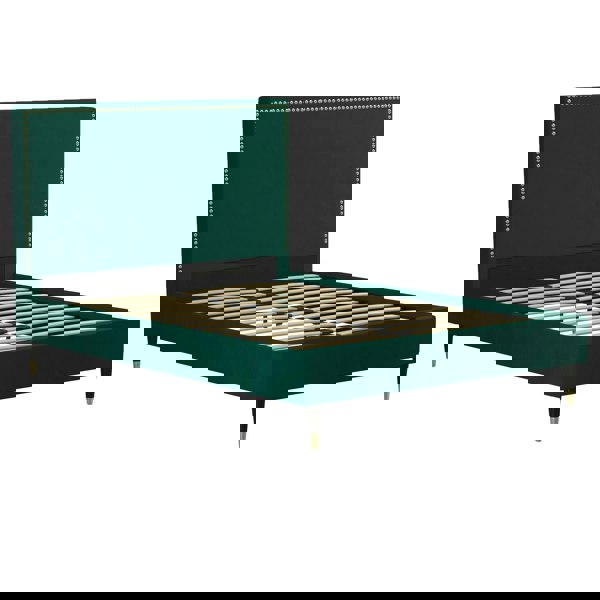 Dorel Home Audrey Bed Velvet Green - Double