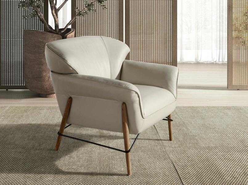 Angel Cerdá Sand Leather Armchair 5129