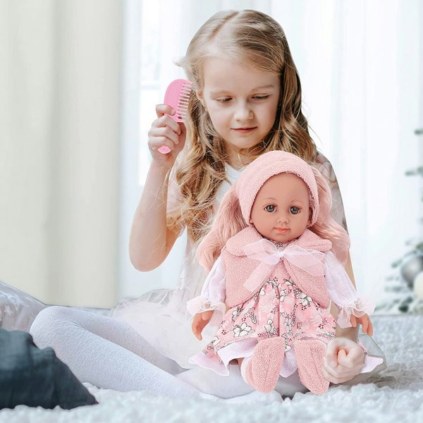 deAO Toys Toys Dress-Up Toy Baby Girl Doll Set