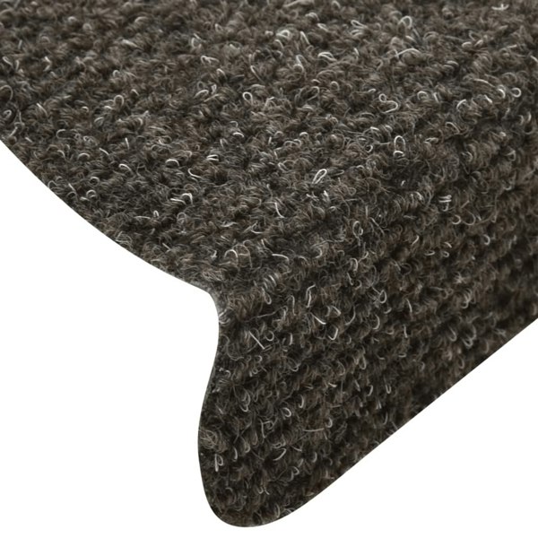 Berkfield Self-adhesive Stair Mats 5pcs Light Brown 65x21x4cm Needle Punch