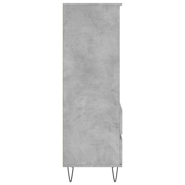 Berkfield Highboard Concrete Grey 40x36x110 cm Engineered Wood