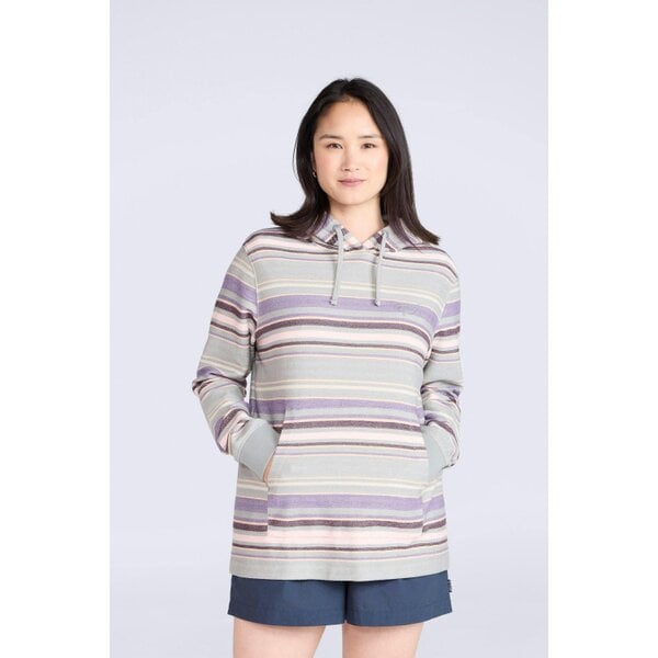 Animal Womens Lila Striped Beach Hoodie - Purple