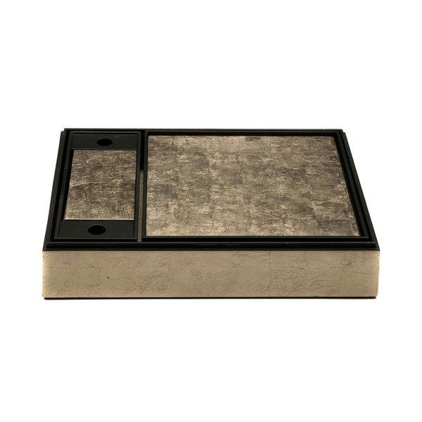 POSH TRADING COMPANY Matbox Silver Leaf - Taupe