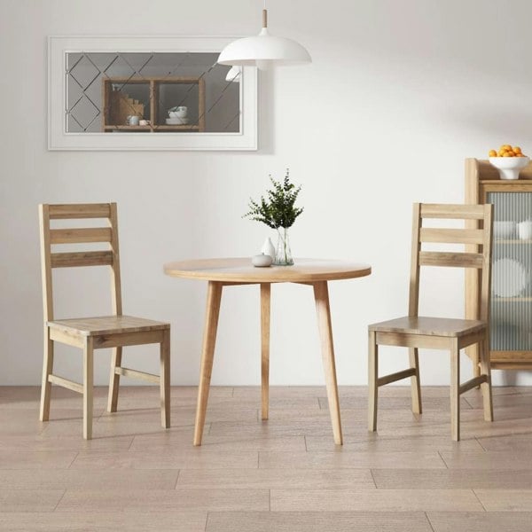 Berkfield Dining Chairs 2 pcs Solid Acacia Wood