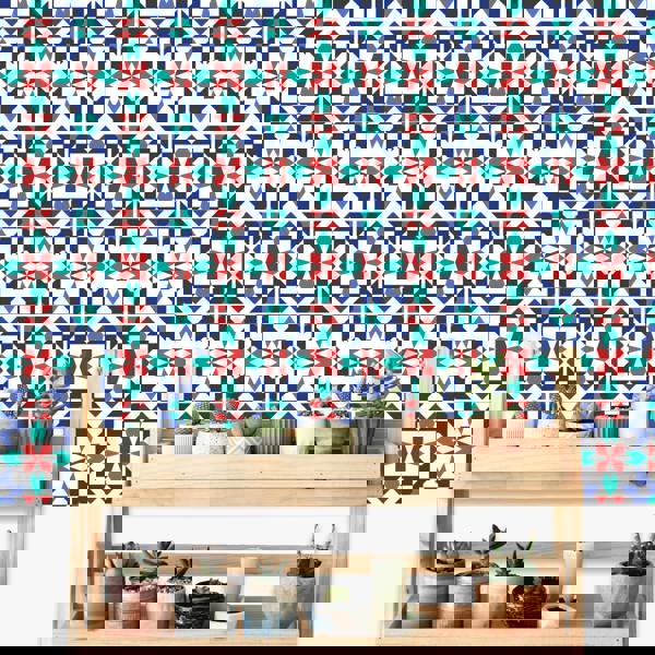 WT1508 - Marrakech Tiles Wall Stickers - 15 cm x 15 cm - 24 pcs.