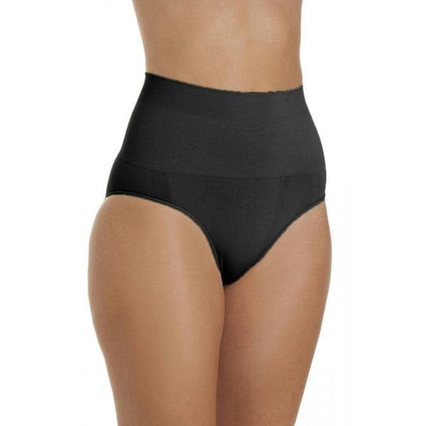 Womens Black Seamfree Shapewear Comfort Control Brief