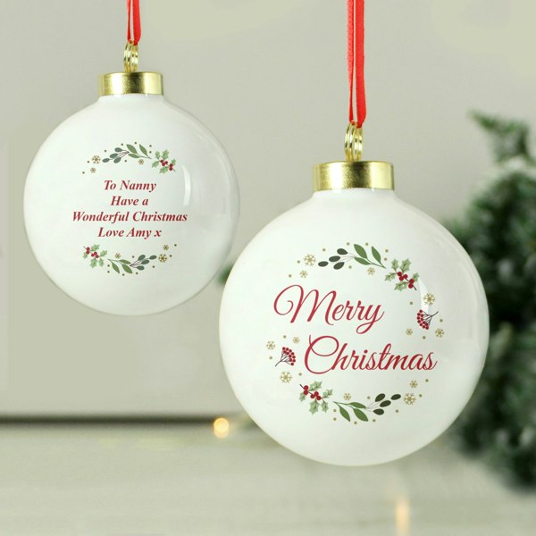 Personalised Memento Company Personalised Merry Christmas Bauble