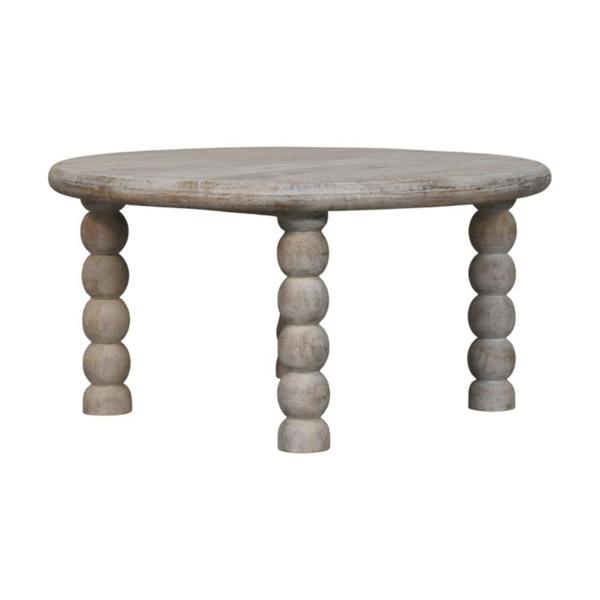 Artisan Furniture Solid Mango Wood Spindle Salted Oak Coffee Table