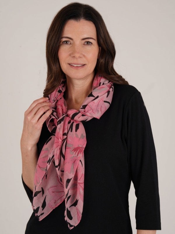 PennyPlain All Over Print Scarf - Peony