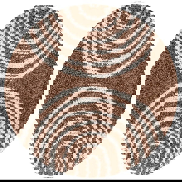 Moodi Shaggy Brown Rug, 30 mm soft durable pile, underfloor heating | THE RUGS