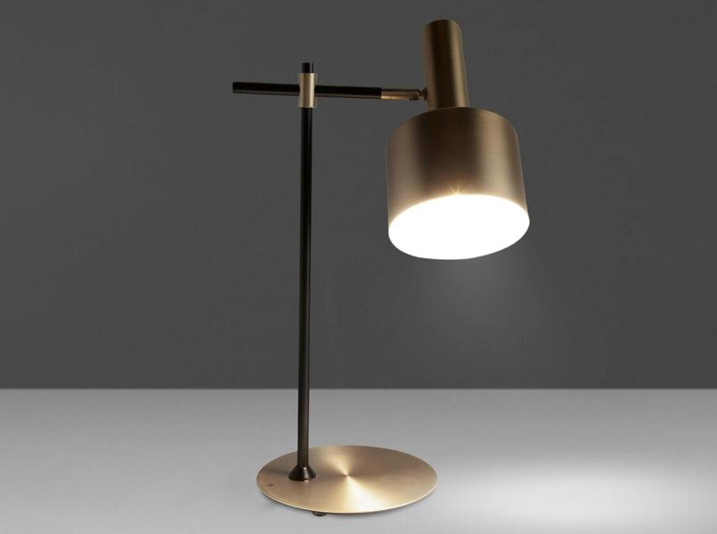 Angel Cerdá Table lamp gold aluminium and black steel 8068