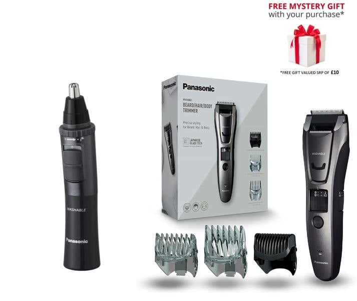 Panasonic ER-GN33 Multi-functional + ER-GB80 Beard & Body Trimmer Bundle - Free Gift RRP £10!
