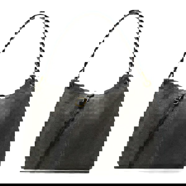 Kitise Genuine Italian Suede Leather Stylish Small Shoulder Bag With Detachable Strap