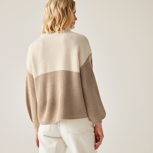 Regatta Womens/Ladies Kamaria Knitted Jumper - Light Vanilla/Barleycorn