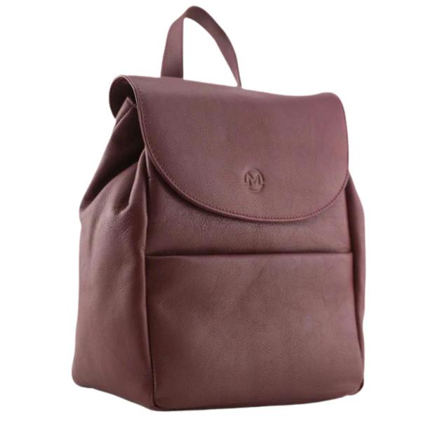 Mala Leather Anishka Plain Leather Small Backpack