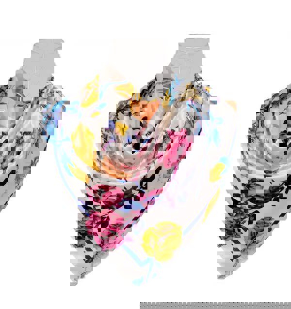 Anyyou Fashion Premium Satin Square Scarf – Elegant White 570 Silk-Feel Neckwrap for Women