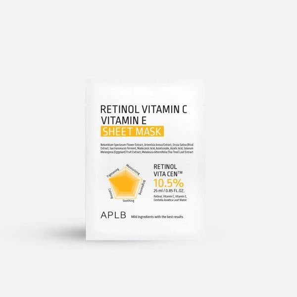 APLB Retinol Vitamin C Vitamin E Sheet Mask (1pc / 10pcs)