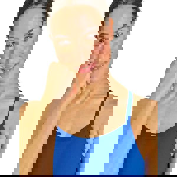 Royal blue Arena Team Challenge Solid swimsuit with scoop neck