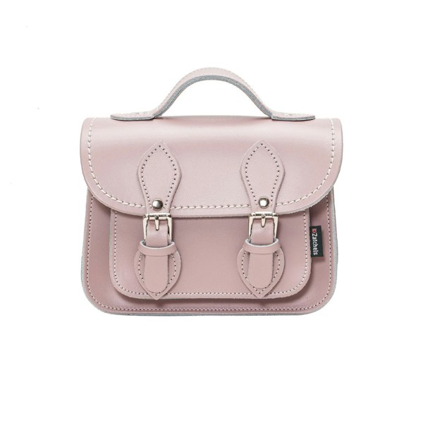 Zatchels Handmade Leather Micro Satchel - Rose Quartz