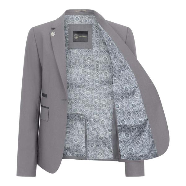 TruClothing Women's 3 Piece Tailored Fit Plain Grey Formal Office Suit