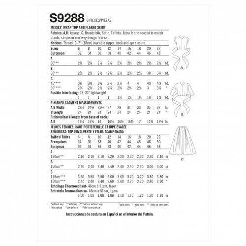 Simplicity Sewing Pattern 9288, Tops, Vintage Style for Women, A5 (6-8-10-12-14) - Intermediate