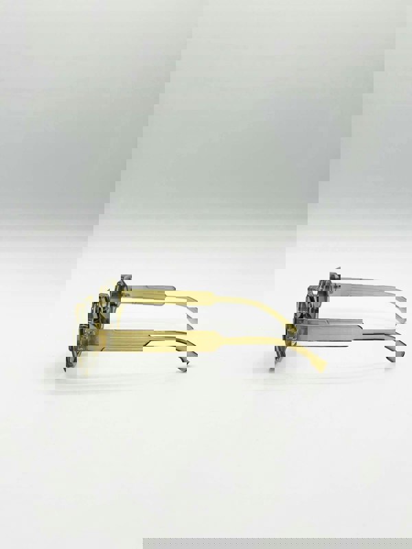 SVNX Round Hexagon Sunglasses in Sage Green