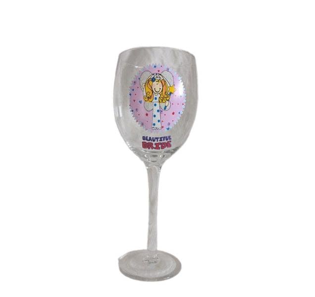 Regency Gorgeous Groom Beer and Beautiful Bride wine glass set