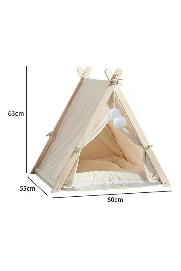 Living and Home Pet Tent Teepee with Thick Cushion