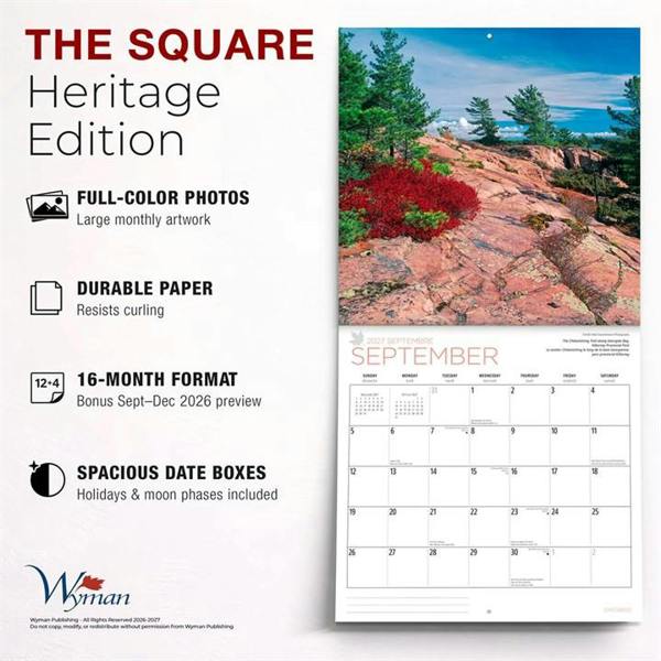 Ontario Calendar 2027, Wall Calendars, Month To View, Travel, Gift