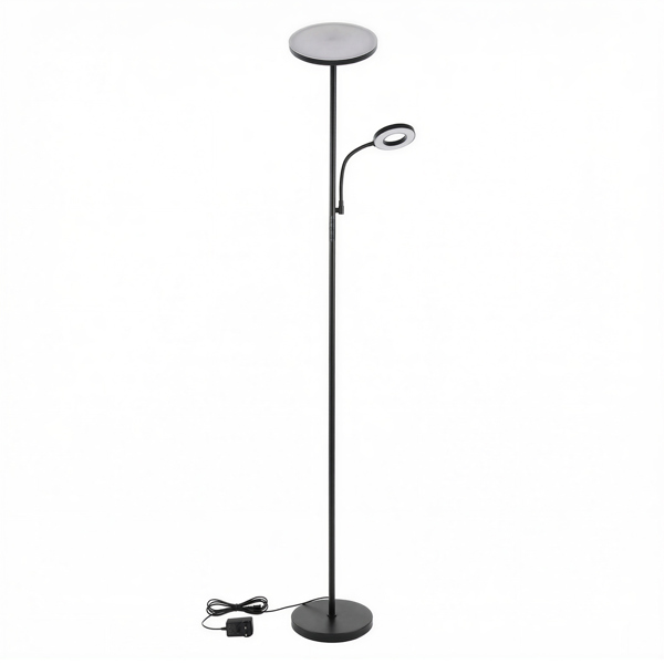 Emitto Floor Lamp Dimmable Standing Reading Light LED Colour Temperatures Black
