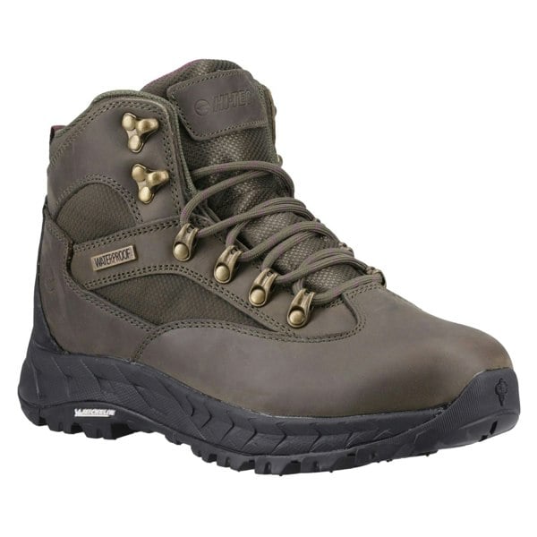 Hi-Tec Euro Trail Leather Women's Khaki Hiking Boots