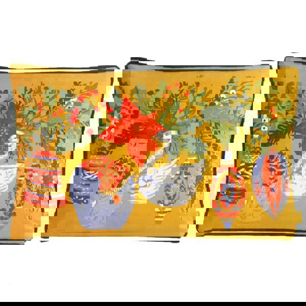 Furn Deck The Halls Bauble Cushion Cover - Yellow